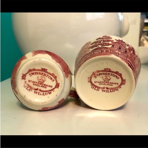 Swinnertons old willow RED tea set - Picture 7 of 7